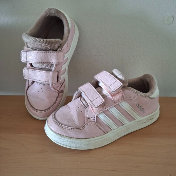 adidas Other - Adidas Pink & White Velcro Sneakers - Girl Kids' Size US 10K
